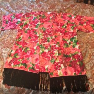 LULA Roe Monroe 🦄 black fringe🦄 vibrant print